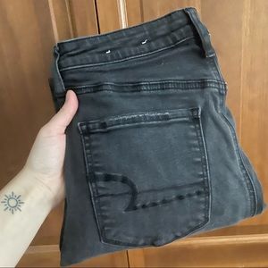 AE Blacked Ripped Skinny Jeans